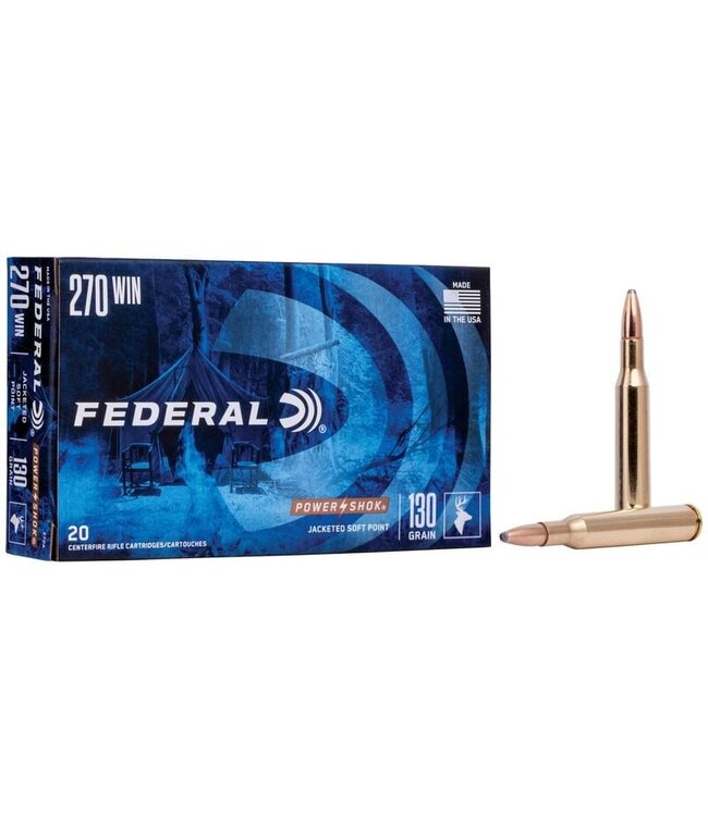 Federal Federal Power-Shok .270 WIN,  130Gr SP, 20 Rds