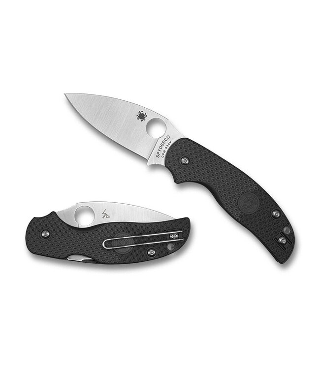 Spyderco Sage 5 C123PBK Black Lightweight Plainedge