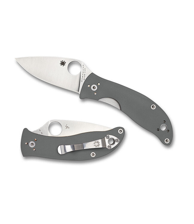 Spyderco Alcyone C222GPGY Grey G-10  BD1N Plainedge