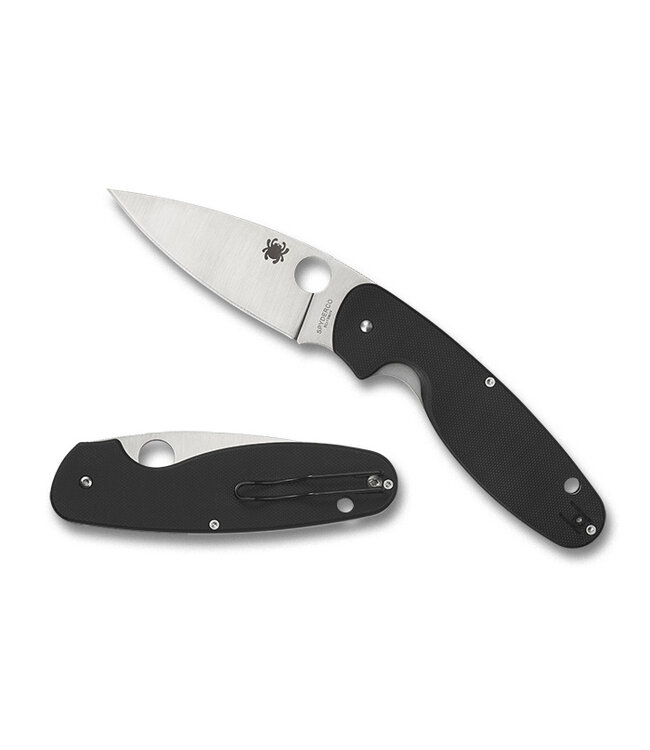 Spyderco Emphasis C245GP Black G-10 Plainedge