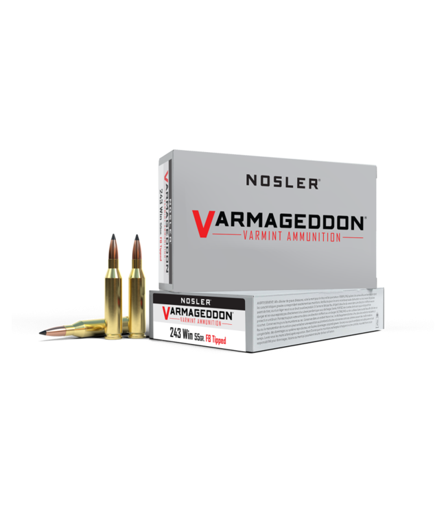 Nosler VA  .243 WIN 55 GRAIN Varmageddon FBT 20Rds