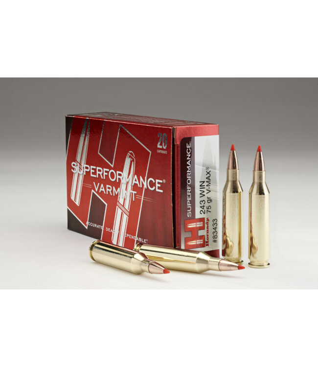 Hornady Superformance Varmint .243 WIN 75Gr. V-Max 20rds