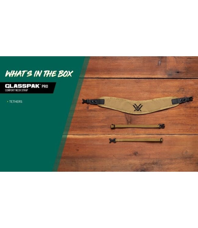 Vortex GlassPak Pro Comfort Neck Strap - Tan