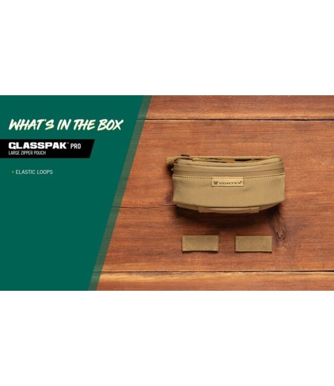 Vortex GlassPak Pro Large Zipper Pouch - Tan