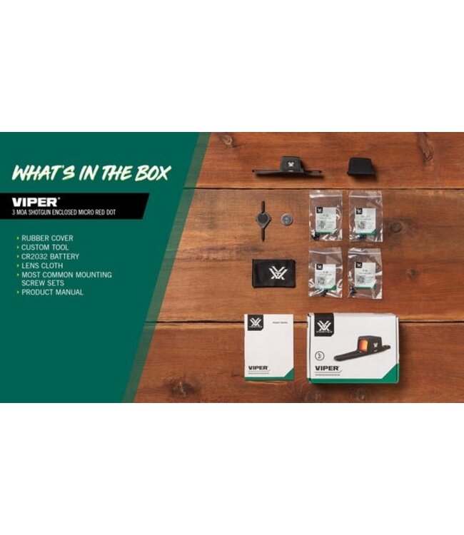 Vortex Viper SG Enclosed 3 MOA Red Dot