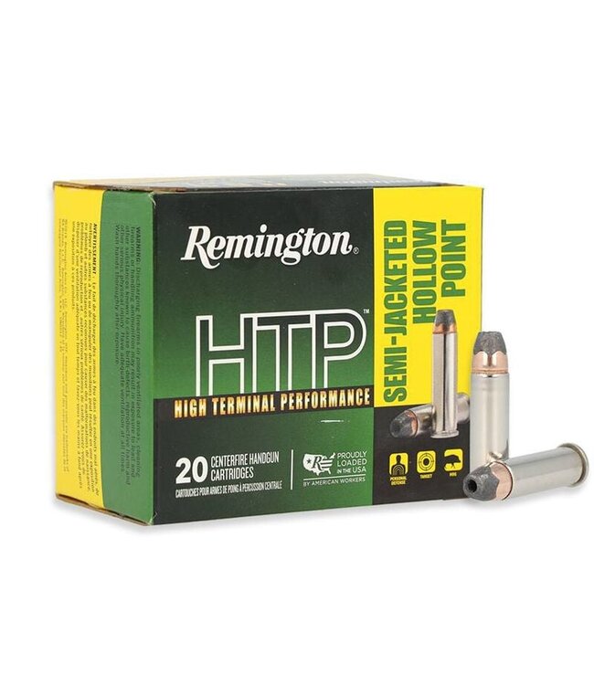 Remington HTP Pistol Ammo .38 Special +P 125Gr. SJHP 20rds