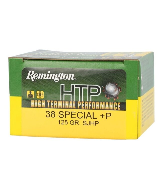 Remington HTP Pistol Ammo .38 Special +P 125Gr. SJHP 20rds