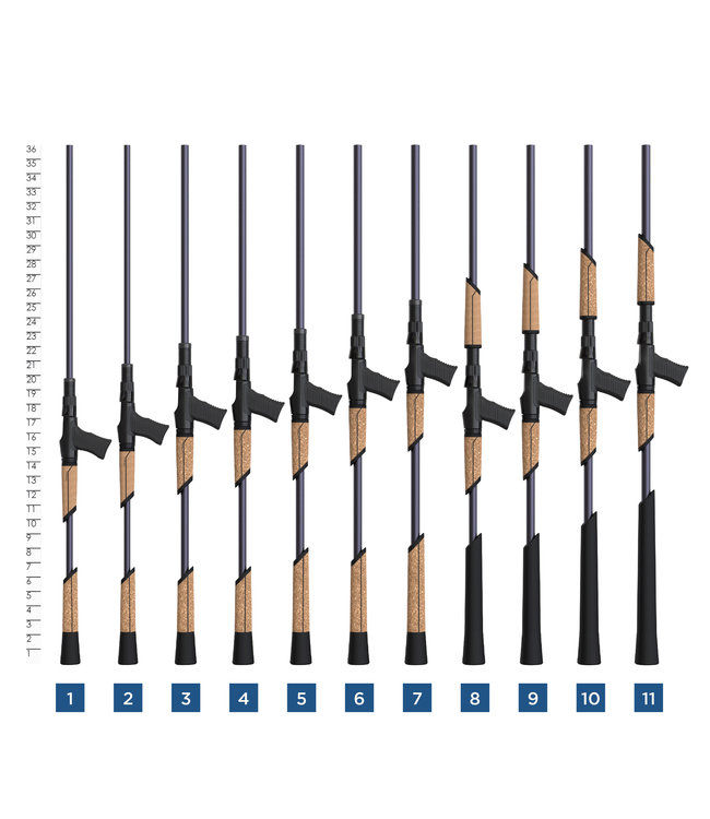 ST CROIX MOJO MUSKY CASTING RODS