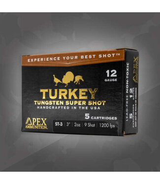 Apex Ammunition Apex Ammo, 12 ga 3" #7 Turkey Load - 5 Rds