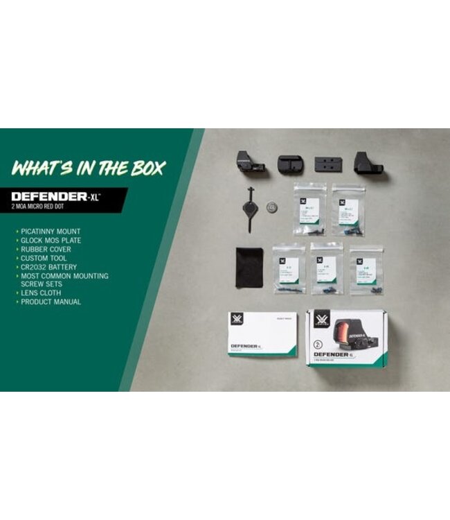 Vortex Defender XL 2 MOA Red Dot