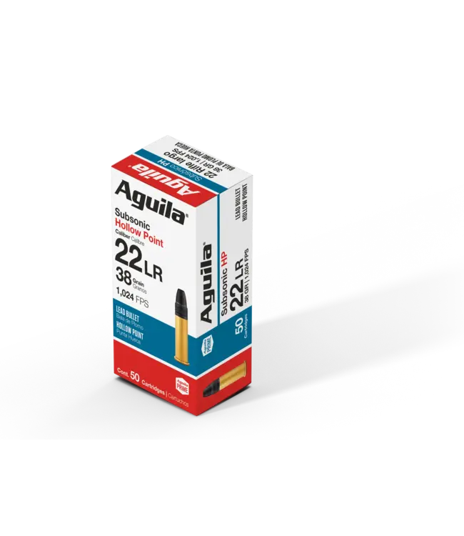 Aguila Aguila .22LR Subsonic 38gr. HP, 50rds