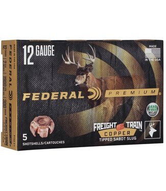 Federal Federal Premium Freight Train 12 Ga 2-3/4" 300Gr. Sabot Copper Slugs, 5 Rds