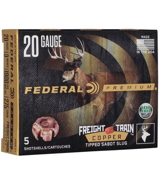 Federal Federal Premium Freight Train 20 Ga 2-3/4" 275Gr. Sabot Copper Slugs, 5 Rds