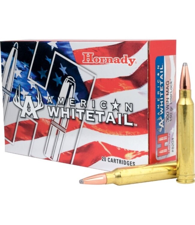 Hornady American Whitetail 300Win Mag, 150gr InterLock, 20rds