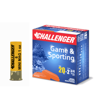 Challenger Challenger Game & Sporting 20 GA, 2-3/4" 1oz #5, High Brass