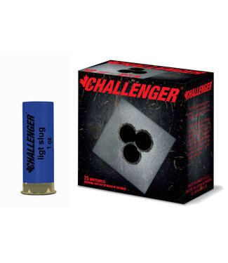 Challenger Challenger Target, 12 GA 2-3/4" 1 oz #LOW-RECOIL SLUG 25Rds