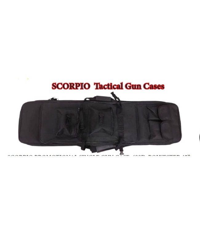 Scorpio Single Gun Case 600D Poly, 42" Black