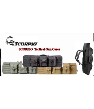 SCORPIO DOUBLE GUN CASE, 600D, POLYESTER 42″ - BLACK