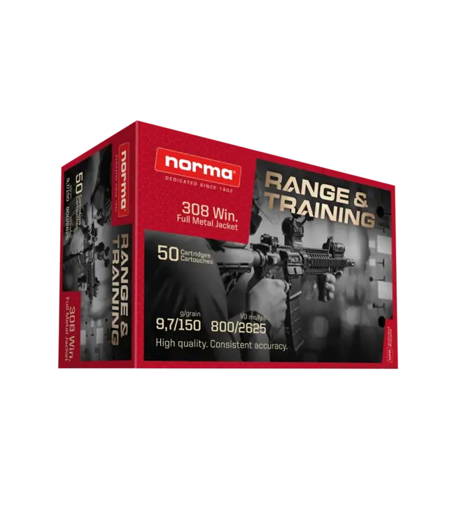 Norma Range and Training .308 WIN 150gr. FMJ - 50rds
