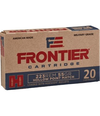 Frontier FR140 Rifle Ammo 223 REM, 55gr, HP, 20rds