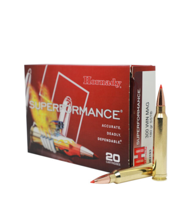 Hornady 82193 Superformance Rifle 300 WIN MAG 180gr. SST, 20rds