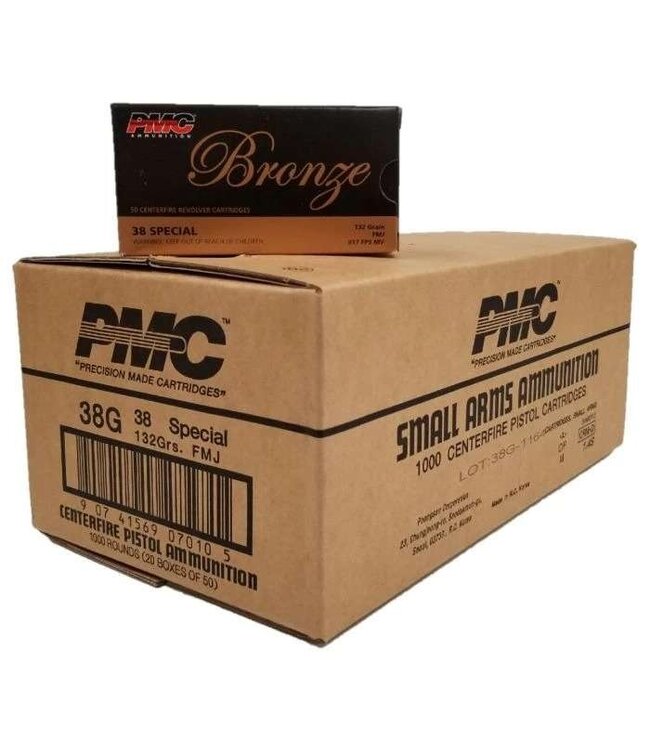 PMC PMC .38 SPECIAL 132GR. FMJ, 1000rds