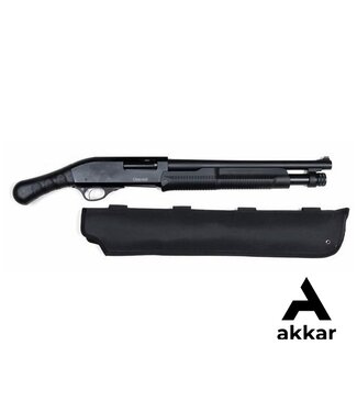 Churchill Churchill TORSO K61255 Pump-Action Shotgun, Bird's Head Grip and Std Stock , Black 15" Barrel,  with Scabbard, 12 Gauge 3"