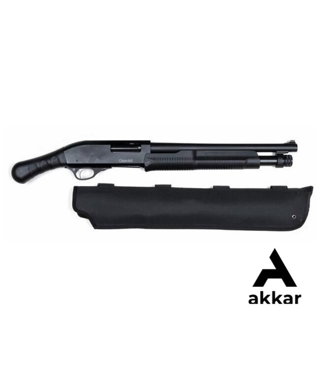 Churchill Churchill TORSO K61255 Pump-Action Shotgun, Bird's Head Grip and Std Stock , Black 15" Barrel,  with Scabbard, 12 Gauge 3"