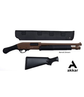 Churchill Churchill TORSO K61258 Pump-action Shotgun, Club Grip and Black Synthetic Stock, Barrett Brown, 15" Barrel, with Scabbard, 12 Gauge 3"