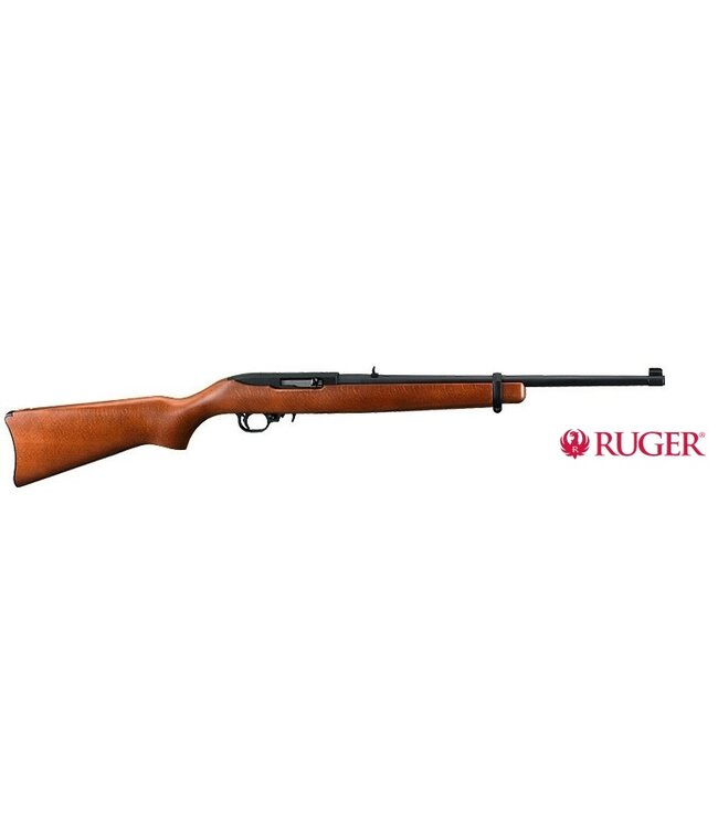 Ruger 10/22 Carbine Semi-Automatic Rimfire Rifle, Birch Stock, Satin Black, 18.5" Barrel, .22lr