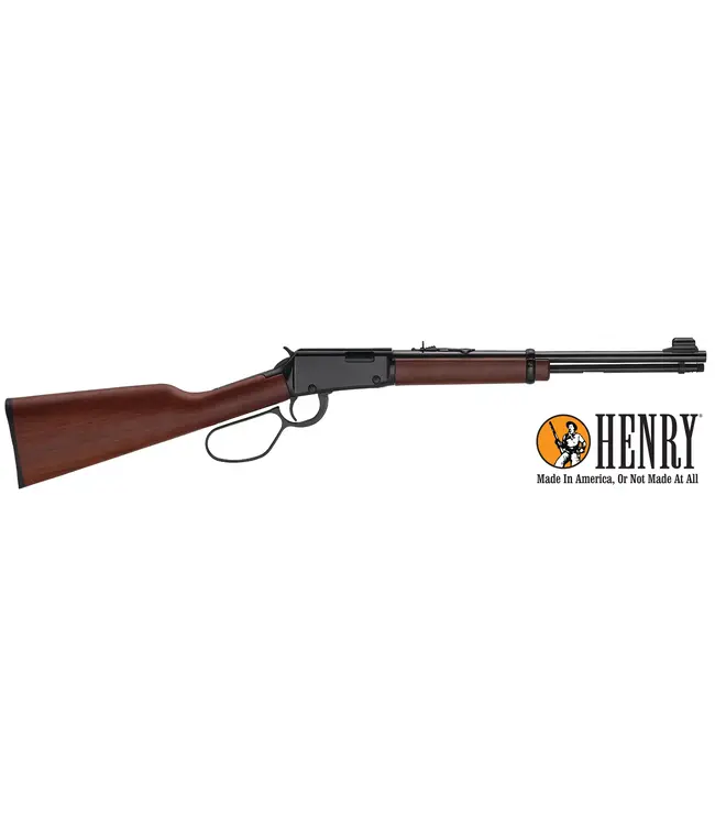 Henry H001L Lever-Action Carbine Rimfire Rifle, Large Loop, 16.125" Blued Barrel, .22LR