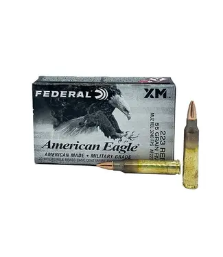 Federal Federal American Eagle .223 Rem, 55 Grains FMJ, 20 Rds