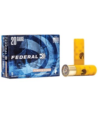 Federal Federal Power-Shok 20Ga 2-3/4" 20pel 3B, 5rds