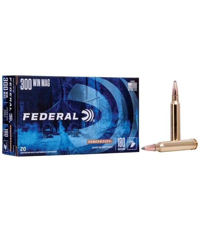 Federal Power-Shok .300 WIN MAG 180 GRAIN Sierra SP 20Rds
