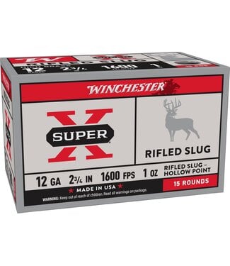 Winchester Winchester Super-X Rifled Slugs 12 GA, 2-3/4" 1600 FPS, 1oz 15rds