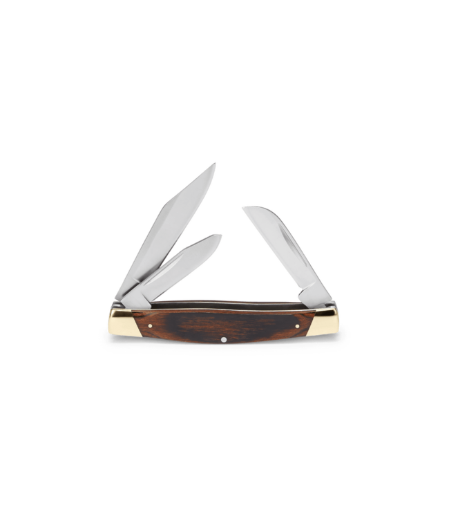 Buck Knives - 371 Stockman Folding Blade Pocket Knife - Wood Handle