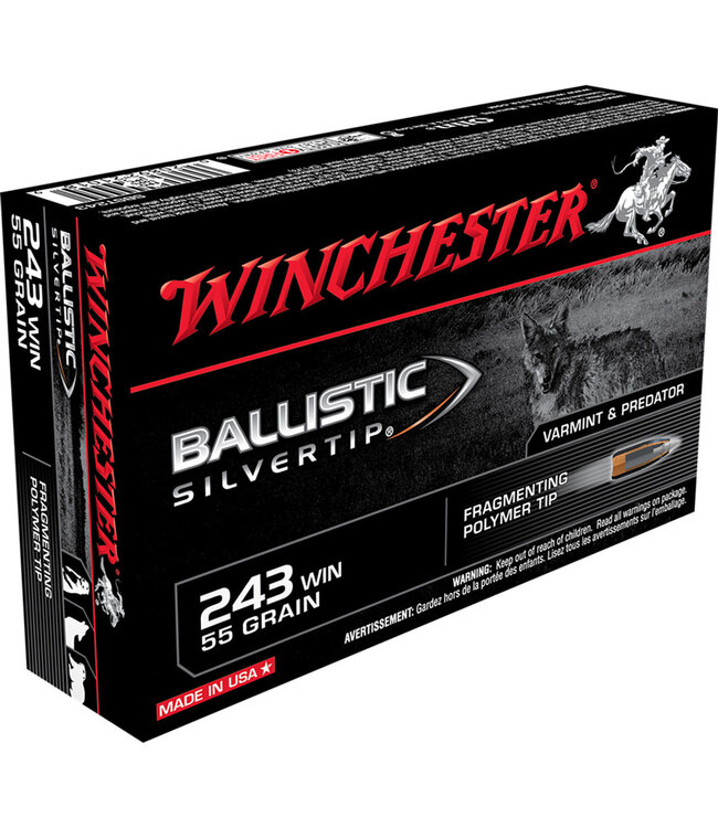 Winchester Ballistic Silvertip - .243WIN 55Gr. - 20rds