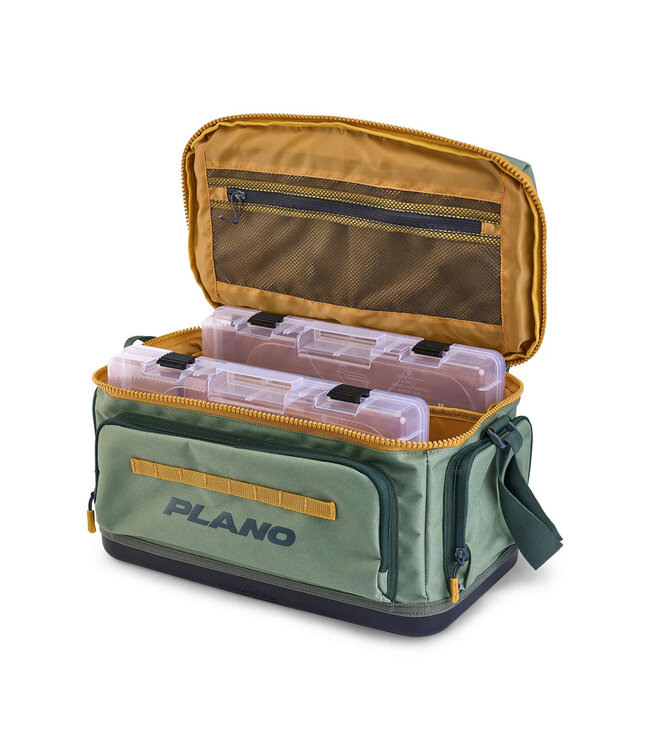 Plano Weekend Tackle Bag, 3700, Army Green/Yellow