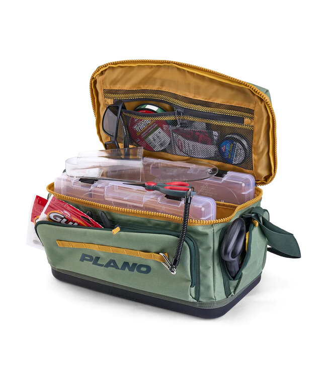 Plano Weekend Tackle Bag, 3700, Army Green/Yellow