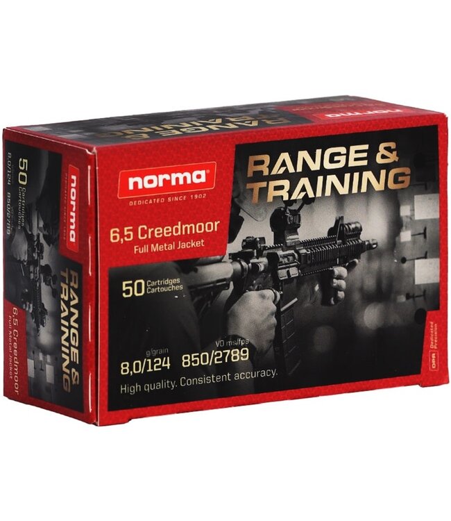 Norma Range and Training - 6.5 CRMR - 124gr. - 50rds