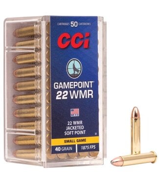 CCI CCI .22WMR 40gr. Gamepoint JSP - 50rds