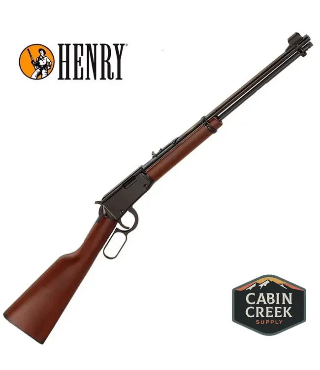 Henry Classic Lever Rifle, 18.25" Blued Barrel, Wood Stock, .22WMR