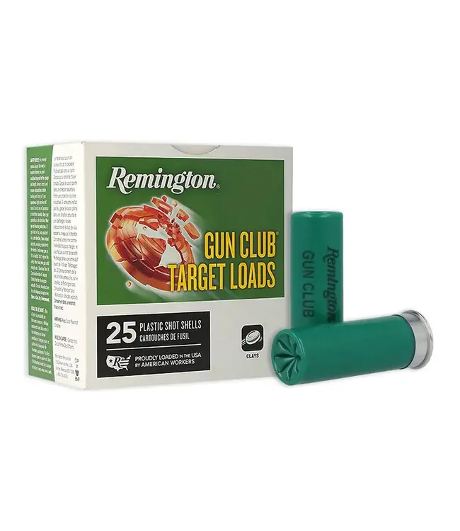 Remington Gun Club 12 Gauge 2-3/4" Shotshells 1-1/8th OZ. 3 DE. #7.5