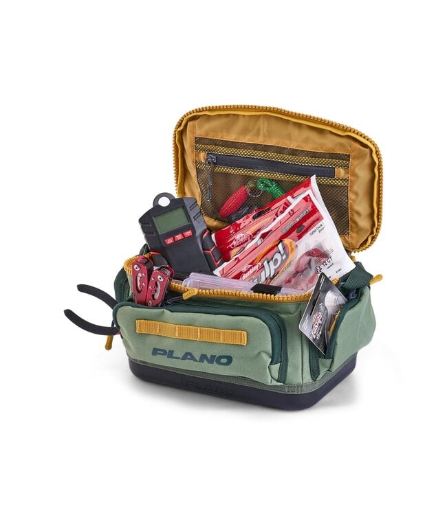 Plano Weekend Tackle Bag, 3500, Army Green/Yellow