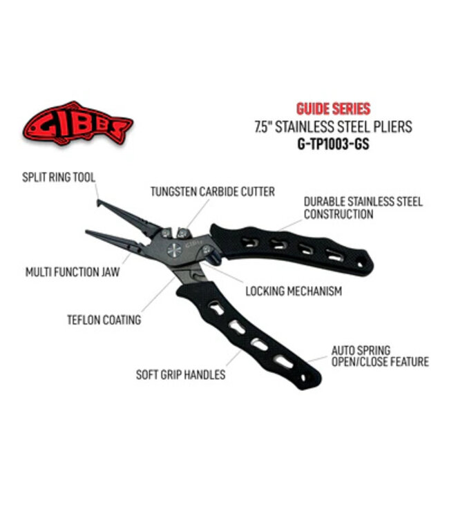 Gibbs G-TP1003-GS Guide Series Pliers 7.5"