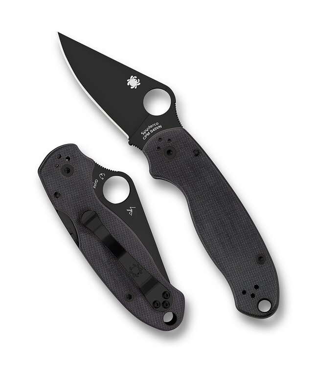Spyderco - Para 3 - Black G-10 - Black Blade - PE