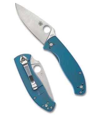 Spyderco Spyderco - Tenacious - Blue Ti - Plainedge