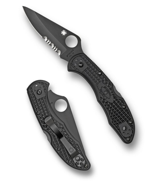 Spyderco - Delica 4 - Blk Lightweight - Blk Blade - CE