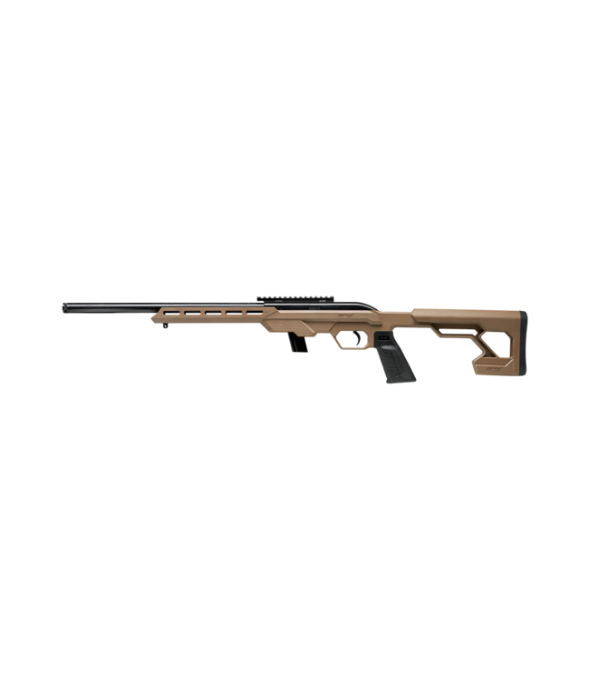 SAVAGE MODEL 64 PRECISION 22LR FDE SYN CHASSIS 16.5" THREADED HB