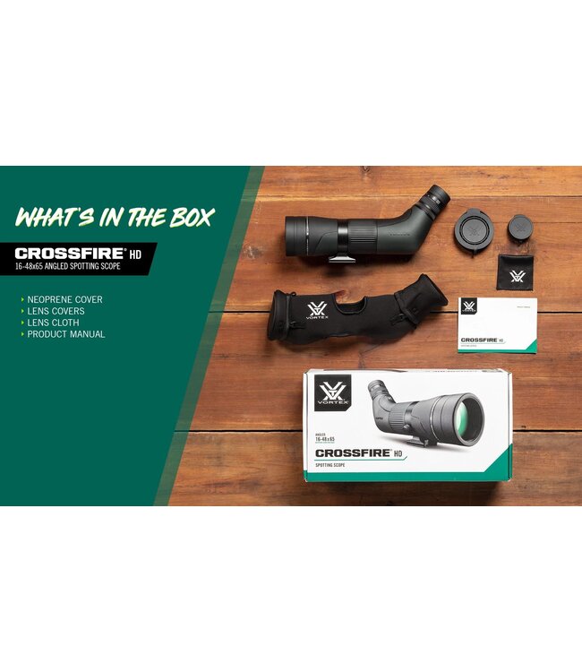 Vortex Crossfire HD 16-48x65 Angled Spotting Scope